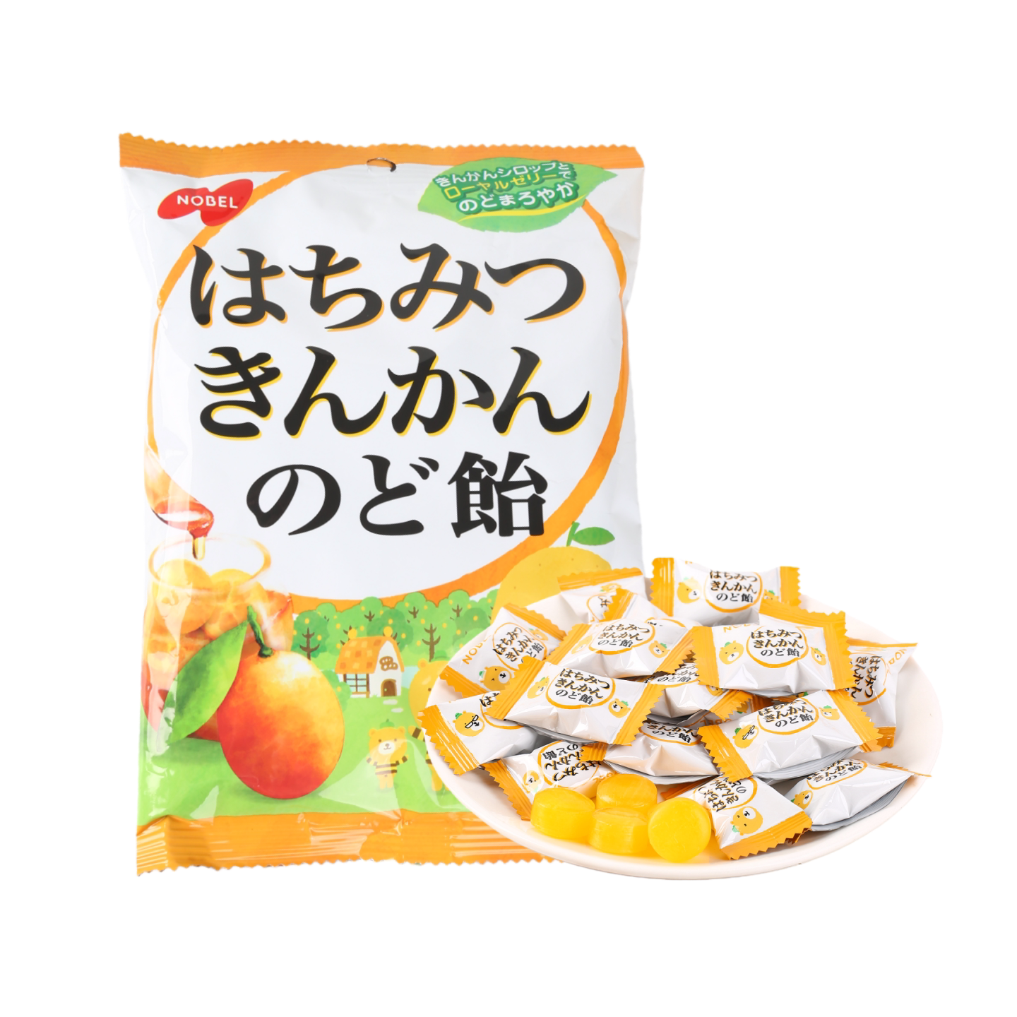 日本进口诺贝尔NOBEL硬糖柠檬味糖果清凉零食结婚礼喜糖
