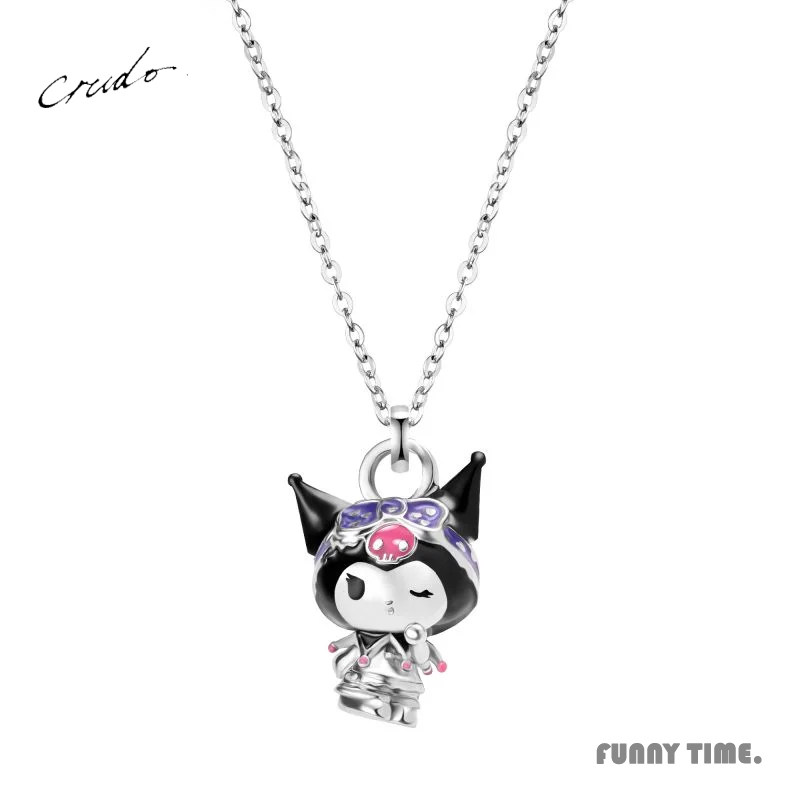 香港代购Crudo Leather库洛米Kuromi925纯银项链情侣闺手绳生日礼