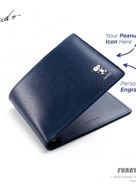 香港代购Crudo Leather 史努比零钱包商务卡包牛皮短款钱夹送男友