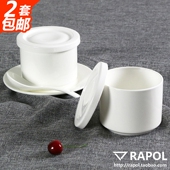 440mL纯白简约陶瓷迷你隔水炖盅汤盅甜品盅 陶瓷燕窝人参炖盅