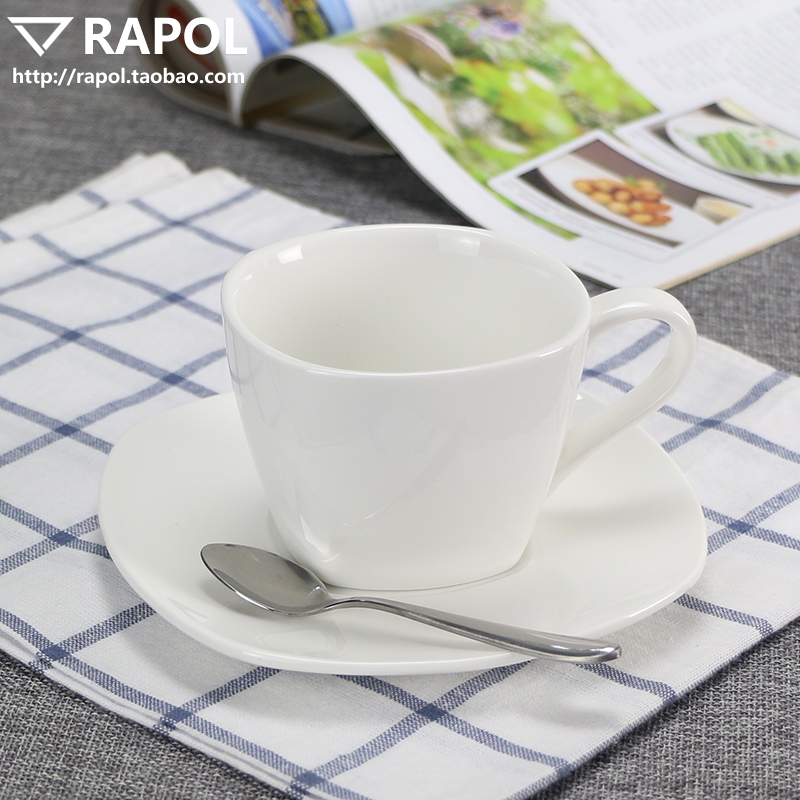 260mL方圆咖啡杯 港式奶茶杯 简约美式杯 现代风格四方茶杯水杯