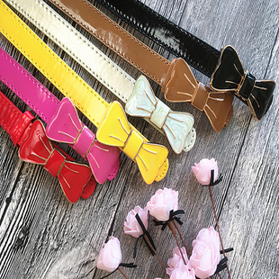 女童腰带百搭连衣裙装饰腰带配裙子腰带儿童女孩子皮带蝴蝶结裙带