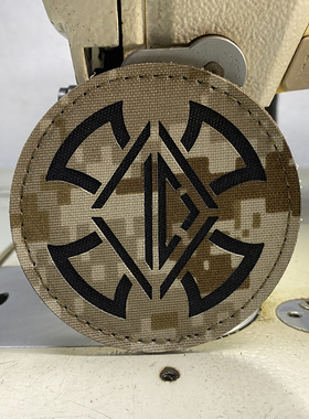 IRREGULAR DEFENSE风格 激光切割魔术贴补丁 臂章士气章