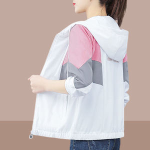 刺绣防晒衣服女防紫外线2023韩版长袖连帽防晒衫宽松透气薄外套夏