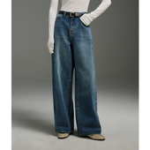 ｜复古兰阔腿牛仔长裤 PALO WIETING｜仔裤 女