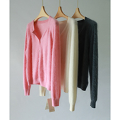 PALO WIETING｜羊绒衫 ｜品质控定纺水洗拉绒云朵感圆领山羊绒毛衣