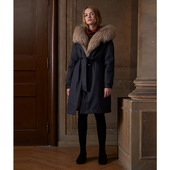 PALO WIETING｜派克服｜可拆卸獭兔内胆貉子毛领连帽风雪派克服