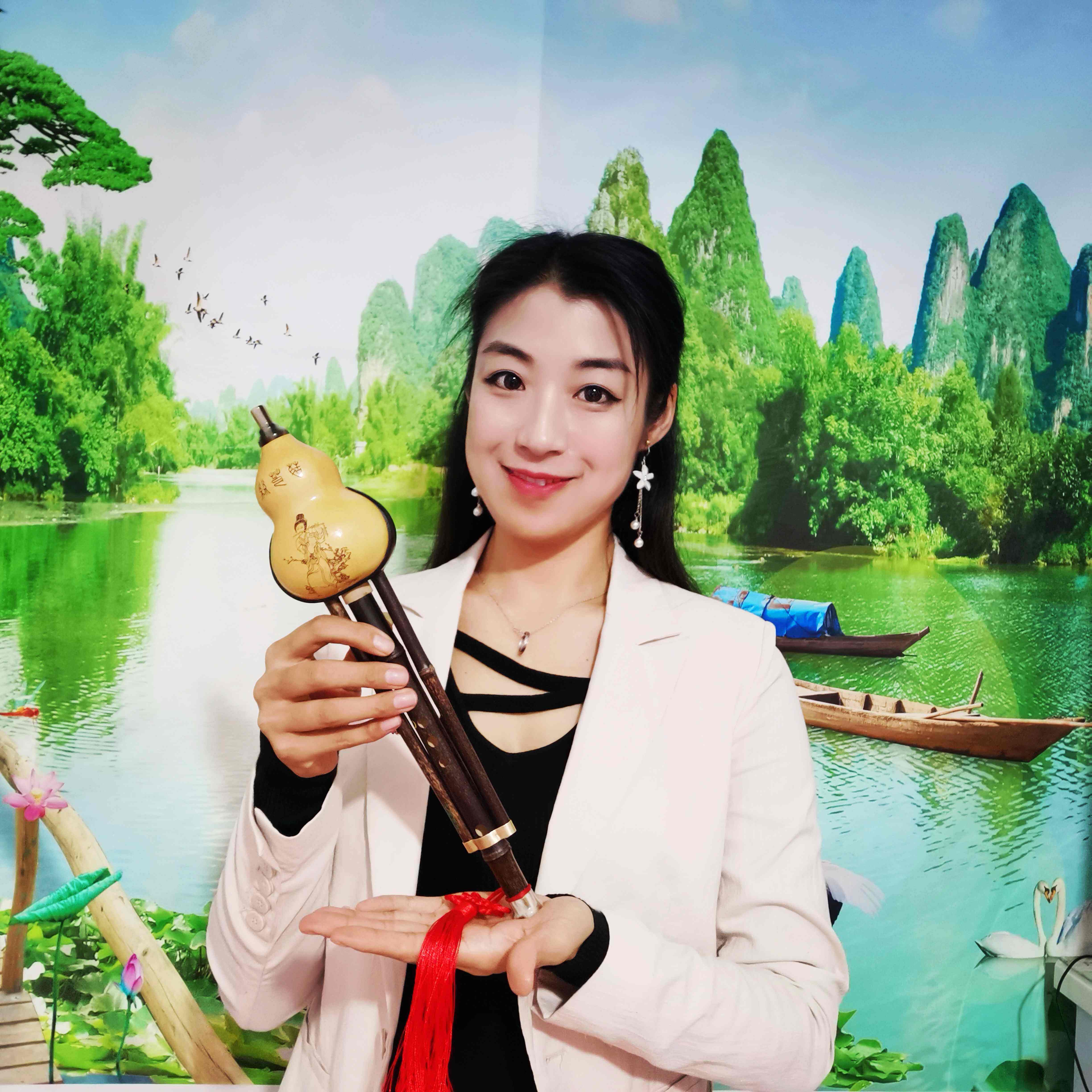 瑾儿乐坊张京军葫芦丝天然紫竹普及专业精品特制典藏型