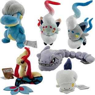 宠物小精灵美纳斯大钢蛇雪拉比宝贝龙烛光灵毛绒公仔娃娃儿童玩具