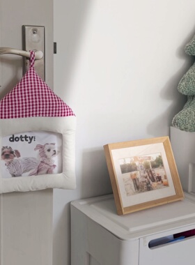 ins韩系布艺小房子挂钩相框