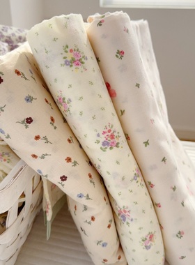 全棉碎花双层纱床单纯棉纱布大A类柔软舒适四季好棉双人床单加大