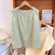 风双层纱全棉睡衣女款 背心短裤 夏季 日式 薄款 无袖 纯棉长裤 家居服