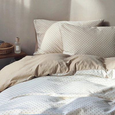 波点四件套纯棉ins风针织工艺