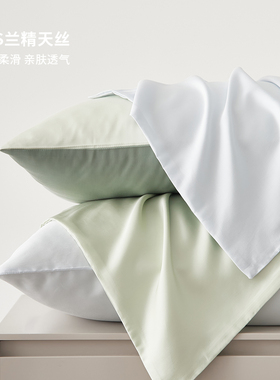 在耳边春夏凉感60sLF兰精天丝枕套北欧风莱赛尔信封式枕头套48*74