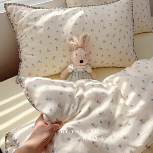 铃兰花语｜田园碎花双层纱全棉四件套纯棉文艺柔软1.5m米被套床品