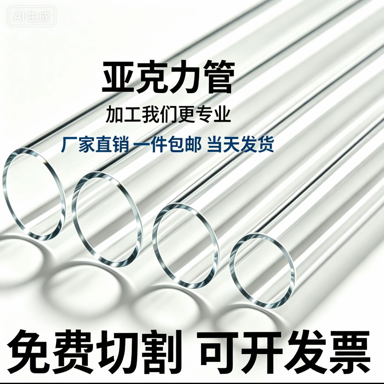 有机玻璃圆管亚克力管高透明定制图片