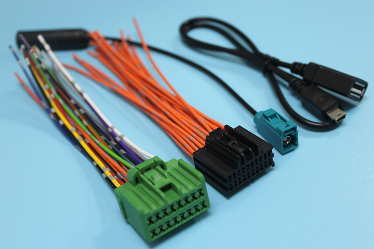 纯铜GM301 16昂科拉(中低配)汽车音响改装线材CD尾线+天线+USB