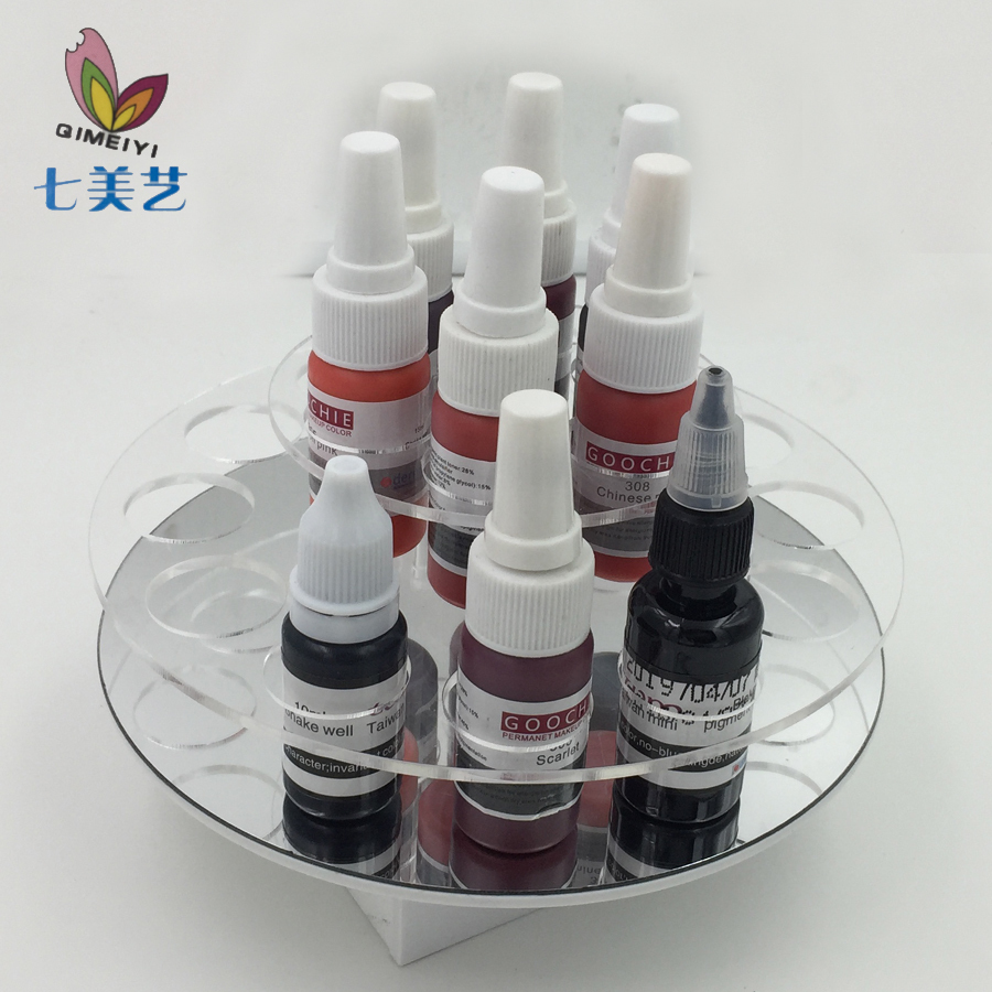 特价韩式半永久材料 纹绣辅助用品工具 装色料架收纳盒展示架