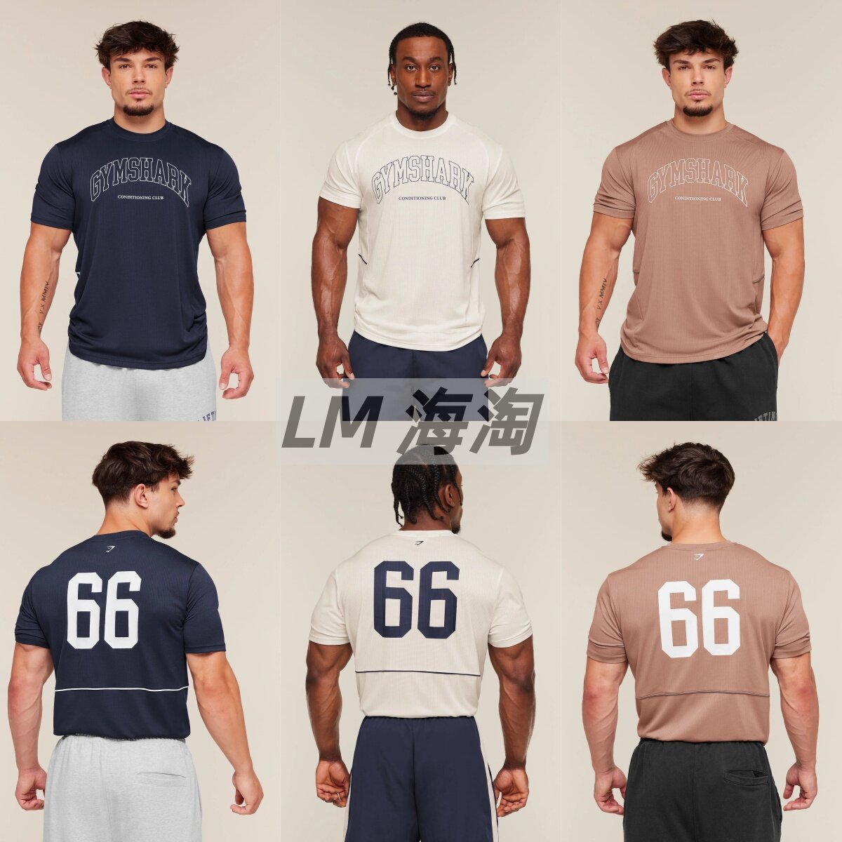正品代购GYMSHARK Collegiate Tech健身衣男短袖速干透气运动T恤