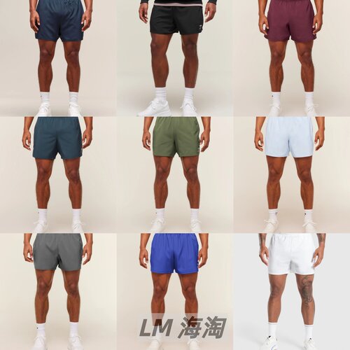 正品代购GYMSHARK Arrival 健身男士运动速干轻薄舒适透气5分短裤