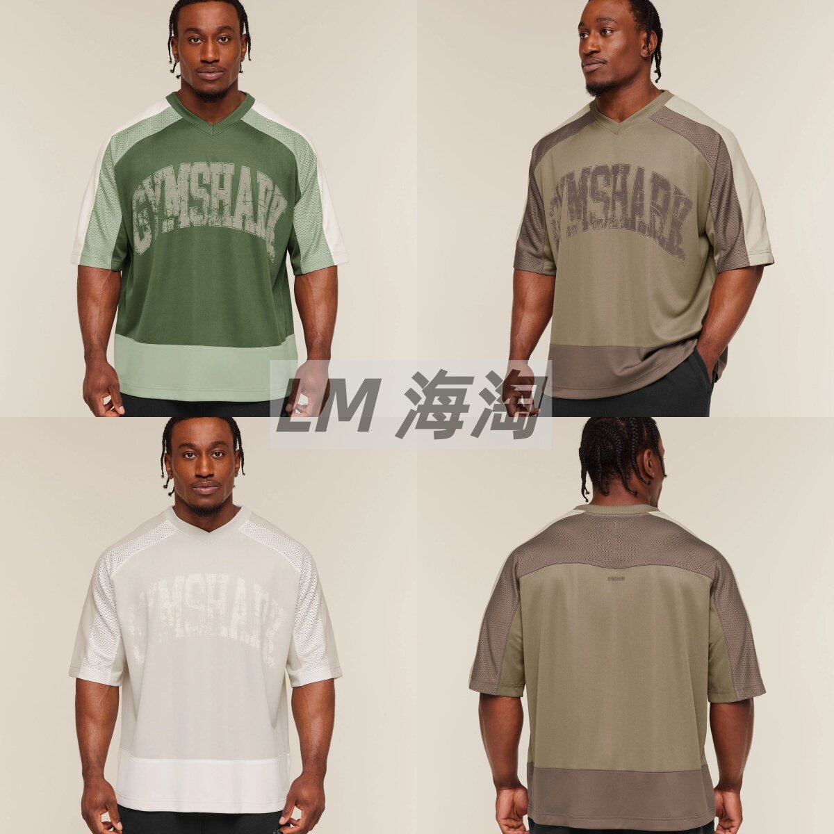 正品代购GYMSHARK Collective Mesh运动速干透气短袖宽松健身T恤