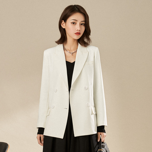 FBB WORKS 西装外套女韩版宽松休闲网红小西装港味复古chic西服女