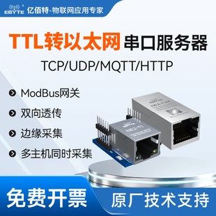 TTL串口转以太网模块Modbus超级网口TCP/IP数据透传RJ45无线通信