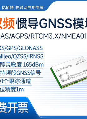 GPS北斗惯性导航模块双频GNSS卫星定位模组车载定位器IMU组合惯导