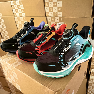 安踏犟弹夏季旋转扣男女中大童凌云透气轻便舒适休闲鞋运动跑步鞋