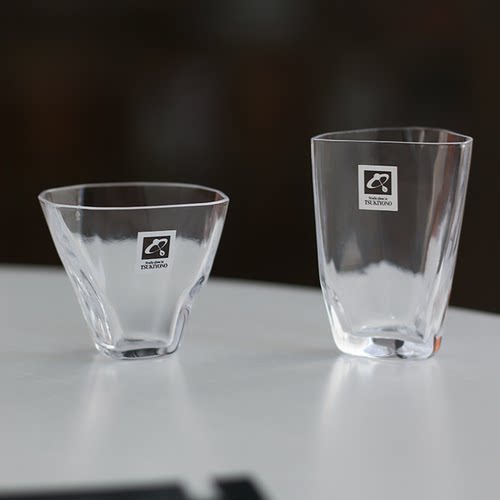 月夜野不规则透明清酒杯白酒杯
