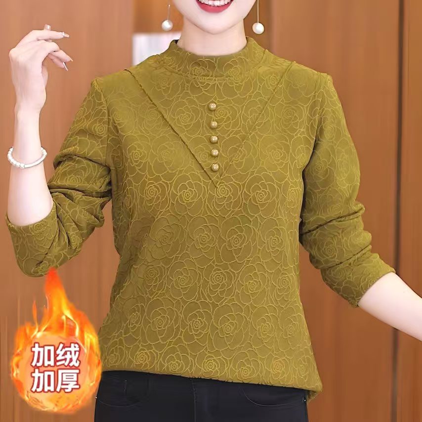 舒适保暖亲肤透气中高领女保暖