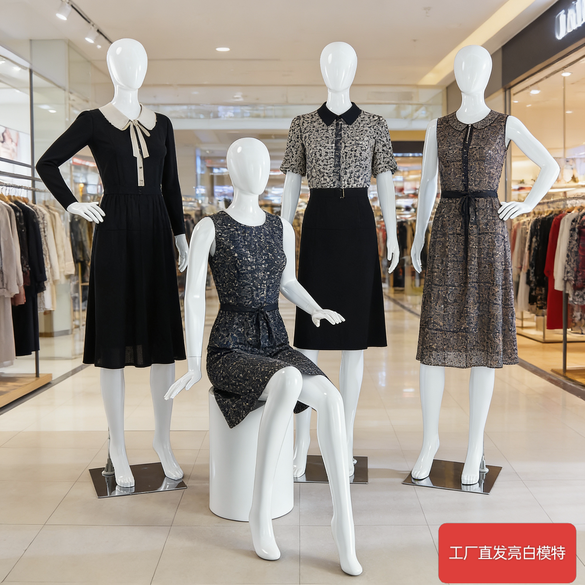 服装店男女模特全身环保烤漆展示模特假人架子具橱窗展示模型