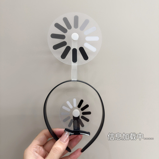 你卡了吗？创意加载发箍搞笑搞怪发卡网游头饰网红头箍会转头扣