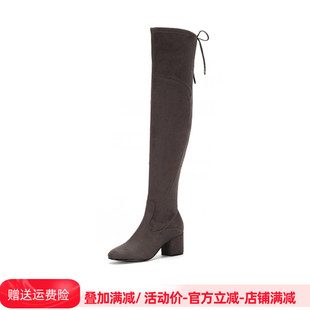 Ivanka Trump长靴过膝靴弹力靴粗跟6217505002拉链女靴6217505003