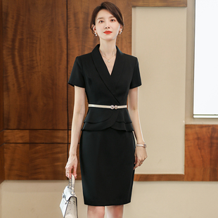 夏季职业装女装套装套裙工装OL女士西服面试正装裙子工作服加分项