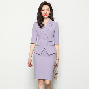 2025年职业套装女春秋女装西服气质时尚西装正装讲师服工作服西裙