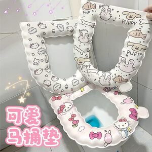 卡通kt黏贴马桶坐垫厕所