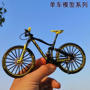 合金迷你手指单车模型摆件仿真公路自行车赛车软尾山地车玩具礼物