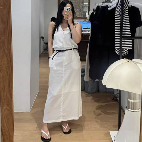 现货百分百正品韩代韩东大门SHOP WE ARE后背镂空连体连衣裙