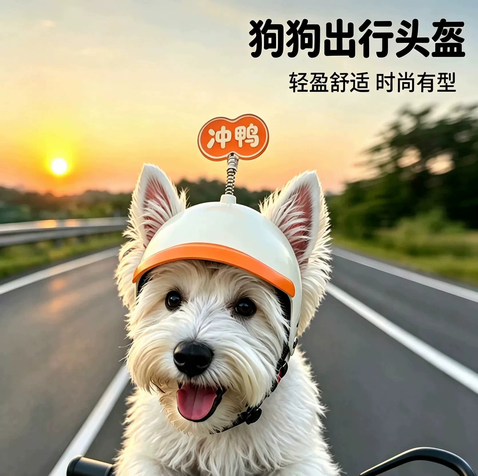 狗狗头盔外出遮阳帽宠物帽子比熊雪纳瑞小中型犬摩托车安全帽