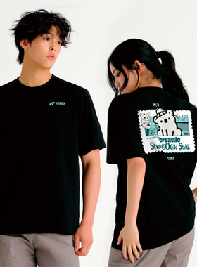 2025秋冬韩国YONEX尤尼克斯新款羽毛球服短袖男女款运动匹克球T37