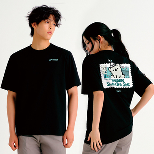 2025秋冬韩国YONEX尤尼克斯新款羽毛球服短袖男女款运动匹克球T37