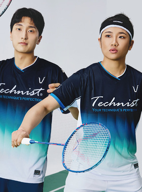 2025秋冬新款Technist韩国羽毛球服男女运动速干透气短袖上衣T06