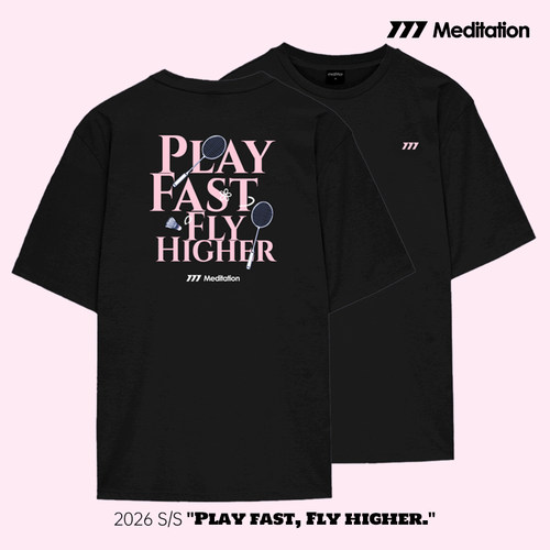 韩国2026春夏meditation新品羽毛球服短袖男女同款运动速干T球服8