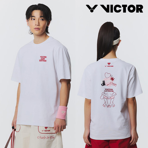 2026春夏新款VICTOR维克多韩国羽毛球服男女同款运动休闲短袖T恤2