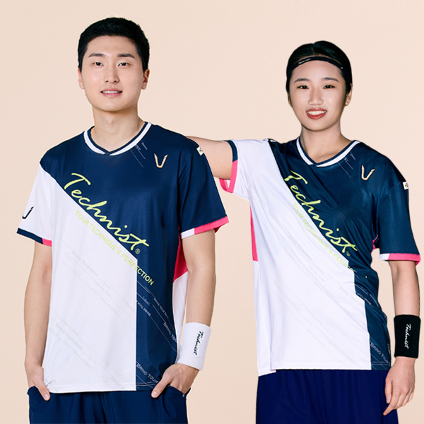 2025春夏新款Technist韩国羽毛球服男女运动速干透气短袖速干T34
