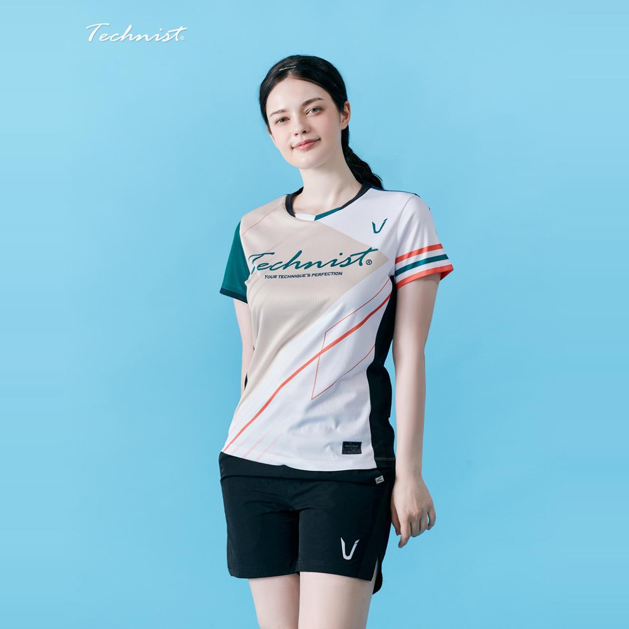 2024秋冬新品Technist韩国羽毛球服男女运动速干透气短袖速干T92