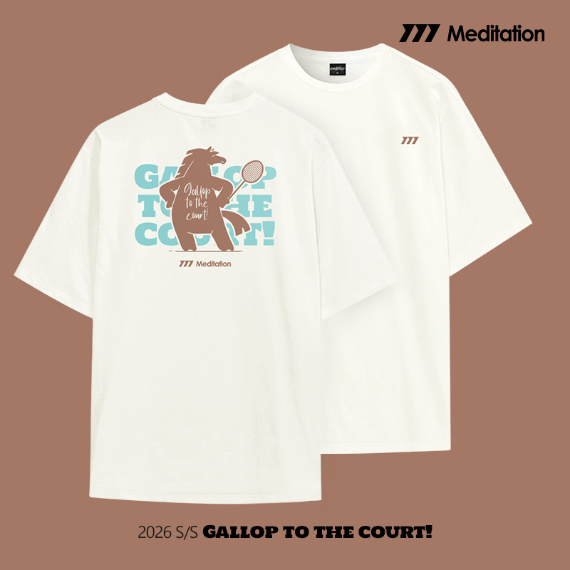 韩国2026春夏meditation新品羽毛球服短袖男女同款上衣运动速干T4,运动/瑜伽/健身/球迷用品,羽毛球上装,淘宝优惠券,粉丝福利购,淘宝优惠卷