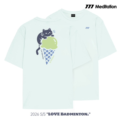 韩国2026春夏meditation新品羽毛球服短袖男女同款运动速干T恤24
