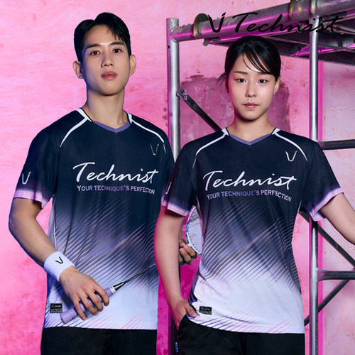 2026秋冬新款Technist韩国羽毛球服男女运动速干透气短袖上衣T36